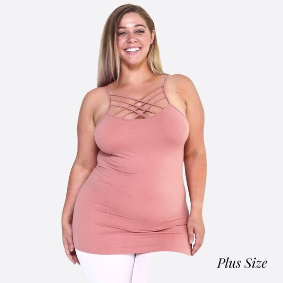 One Blessed Nana Tops - ❤️NWT BOUTIQUE  Triple Criss Cross Seamless Camisole PLUS SIZE: 14 - 22